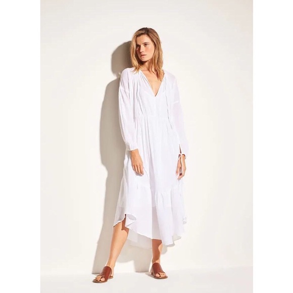 Vince Shirred Seamed Dress - Picture 1 of 9